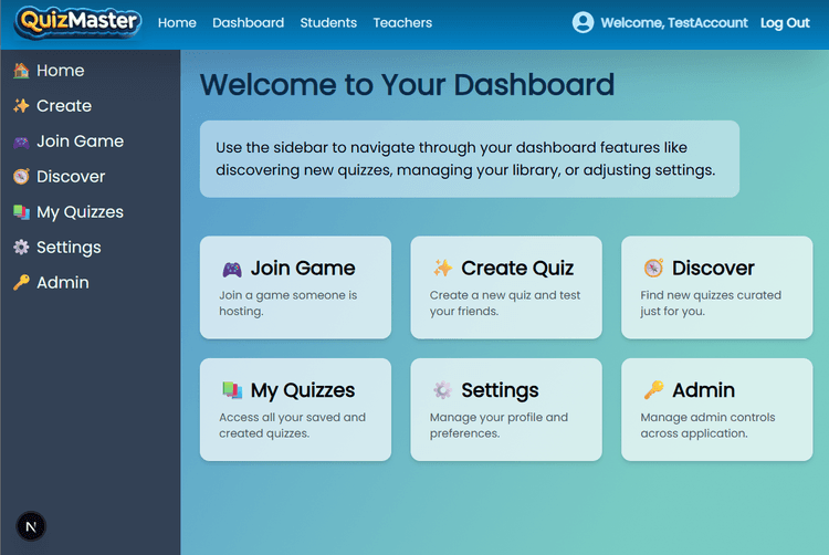 Students using QuizMaster with excitement